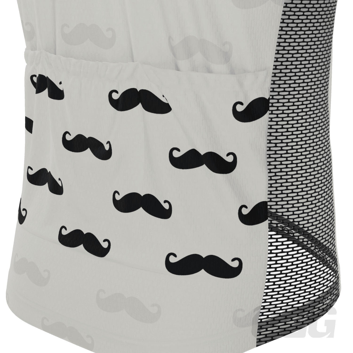 Men's Hairy Moustache Short Sleeve Cycling Kit
