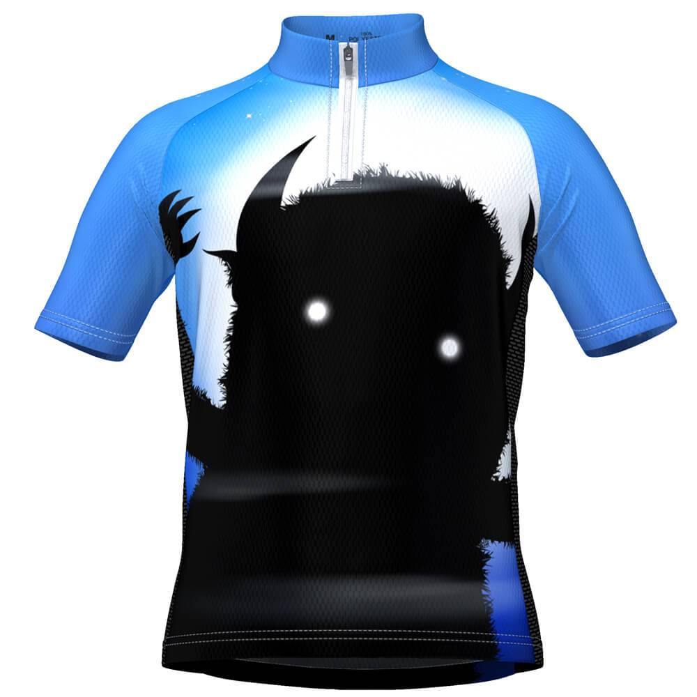 monster fahrradbekleidung Kid's Scary Monster Short Sleeve Cycling Jersey