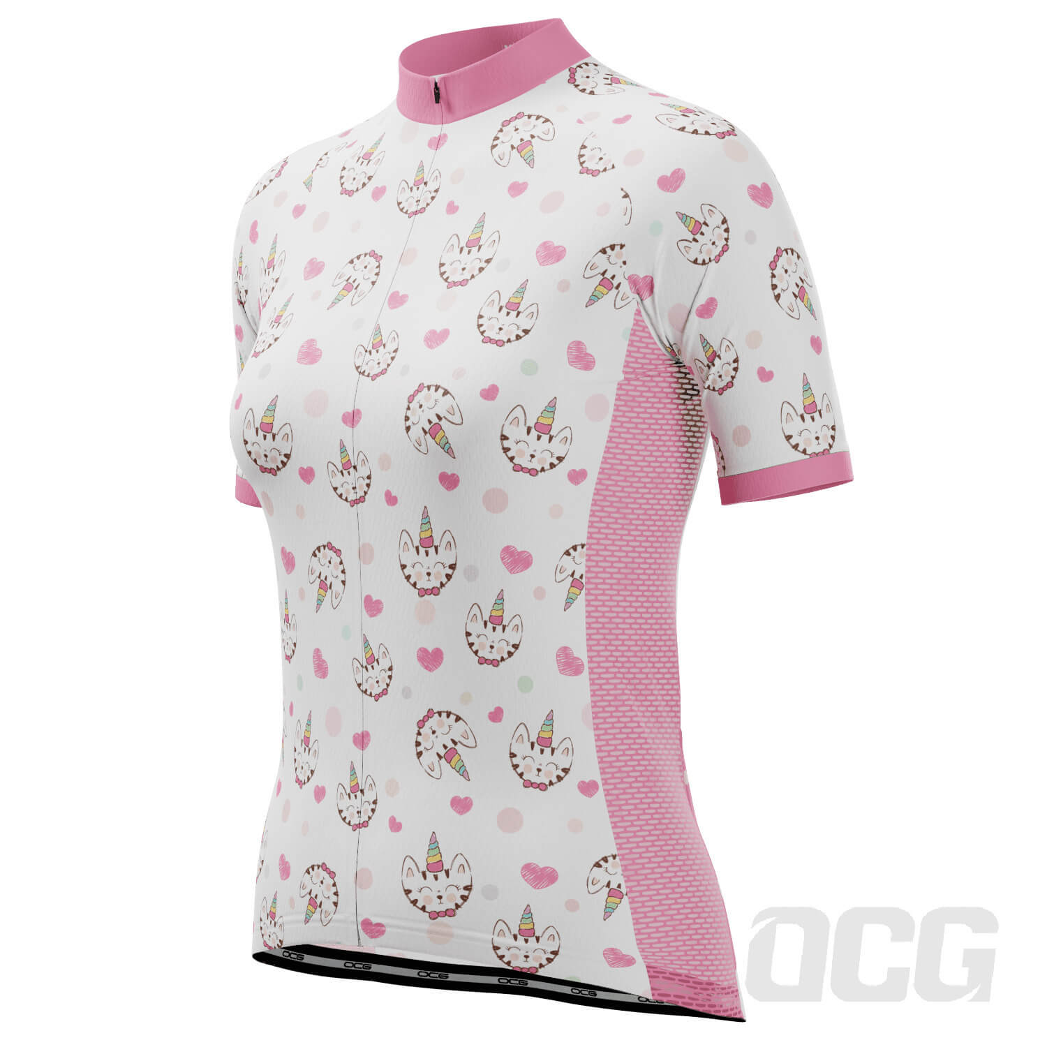 Women's Kitty-Corn Unicorn Fun Cycling Jersey