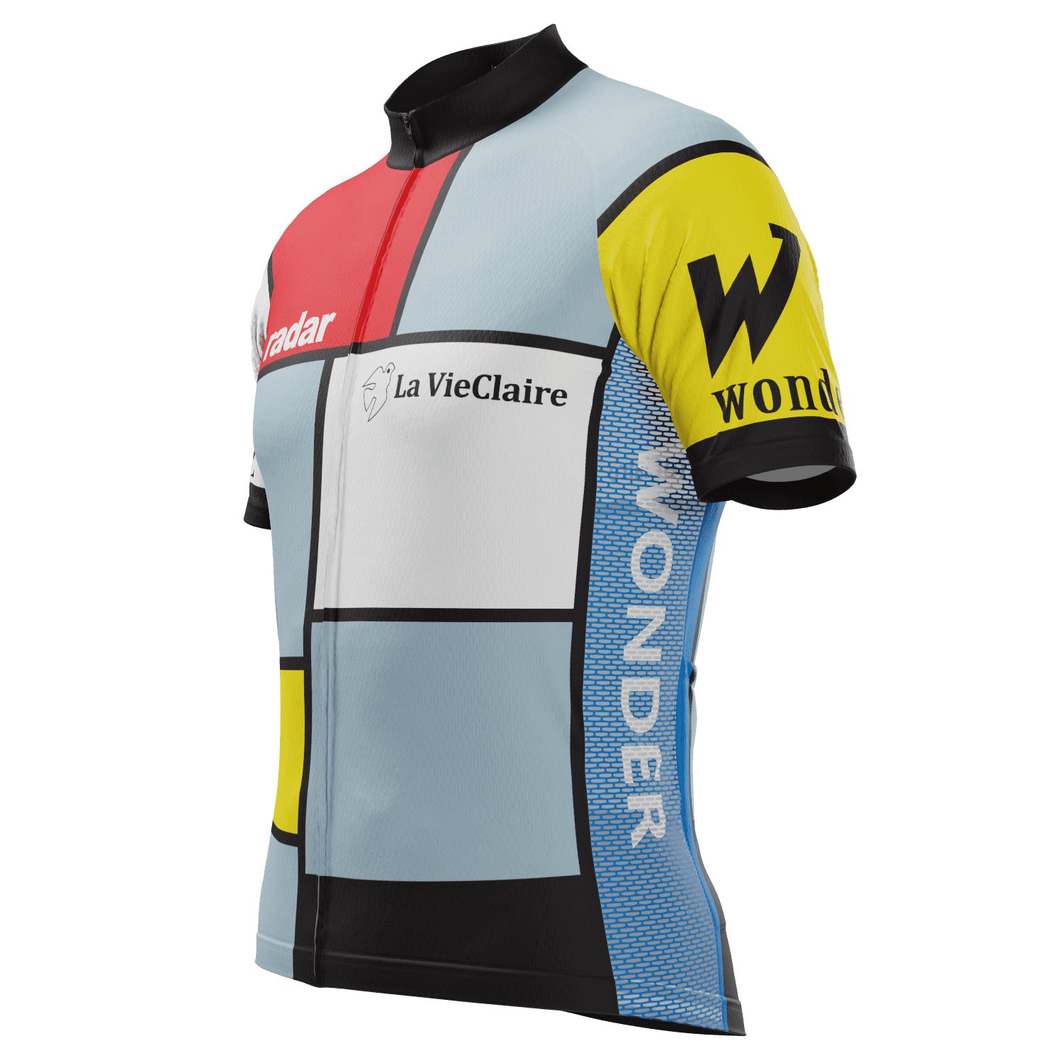 Men's Retro La Vie En Claire Short Sleeve Cycling Jersey