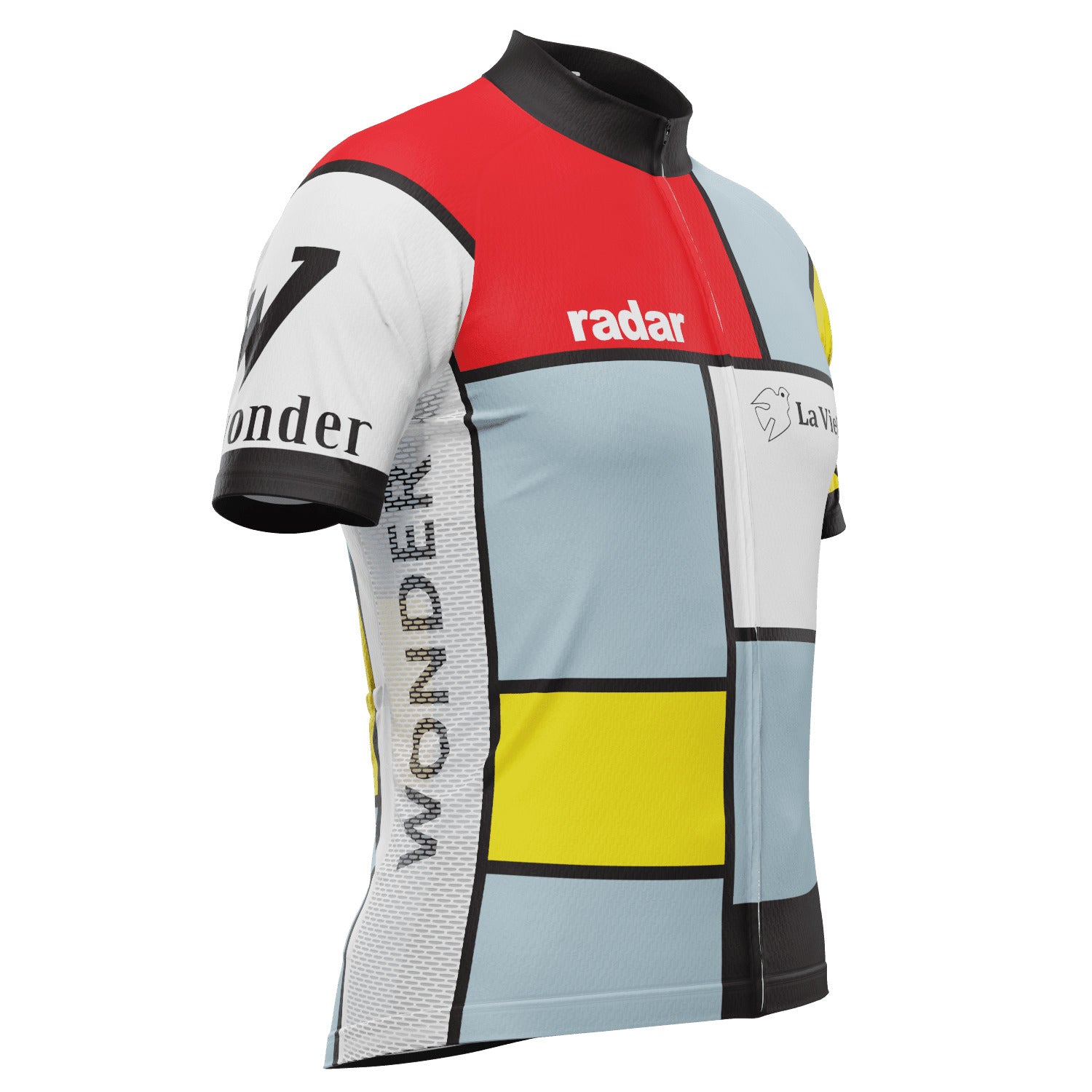 Men's Retro La Vie En Claire Short Sleeve Cycling Jersey