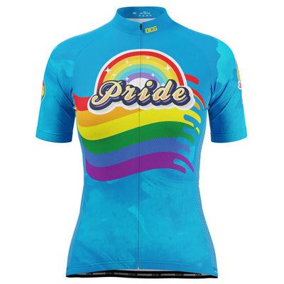 Women's LGBT Pride Rainbow Icon Short Sleeve Cycling Jersey