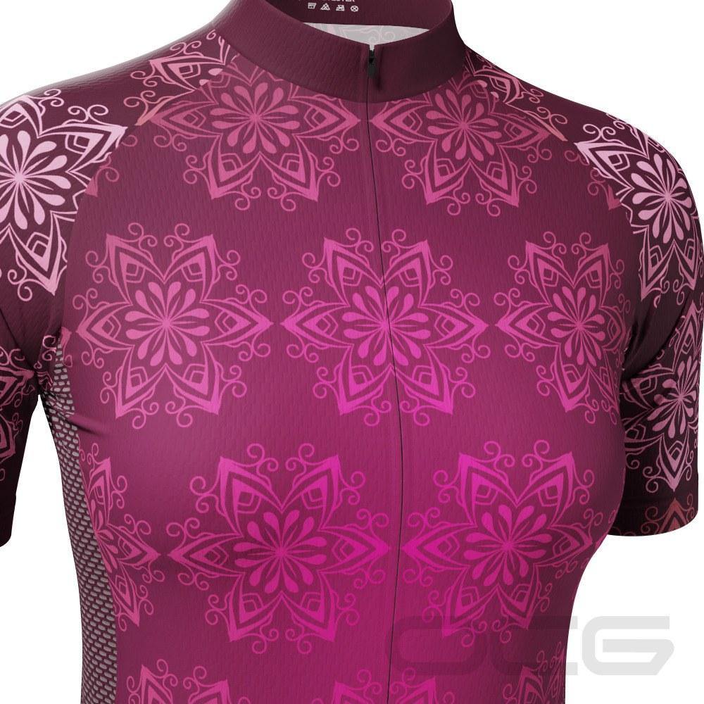 Women's Mandala Short Sleeve Cycling Jersey - Online Cycling Gear Australia