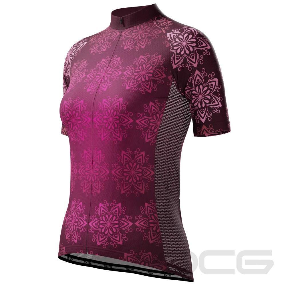 Women's Mandala Short Sleeve Cycling Jersey - Online Cycling Gear Australia