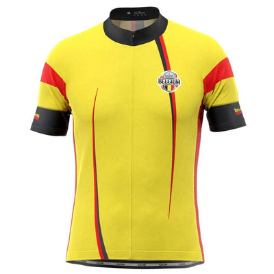 Men's Belgium Flag National Short Sleeve Cycling Jersey-OCG Originals-Online Cycling Gear Australia