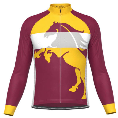 Men's Bucking Bronco Long Sleeve Cycling Jersey-OCG Originals-Online Cycling Gear Australia