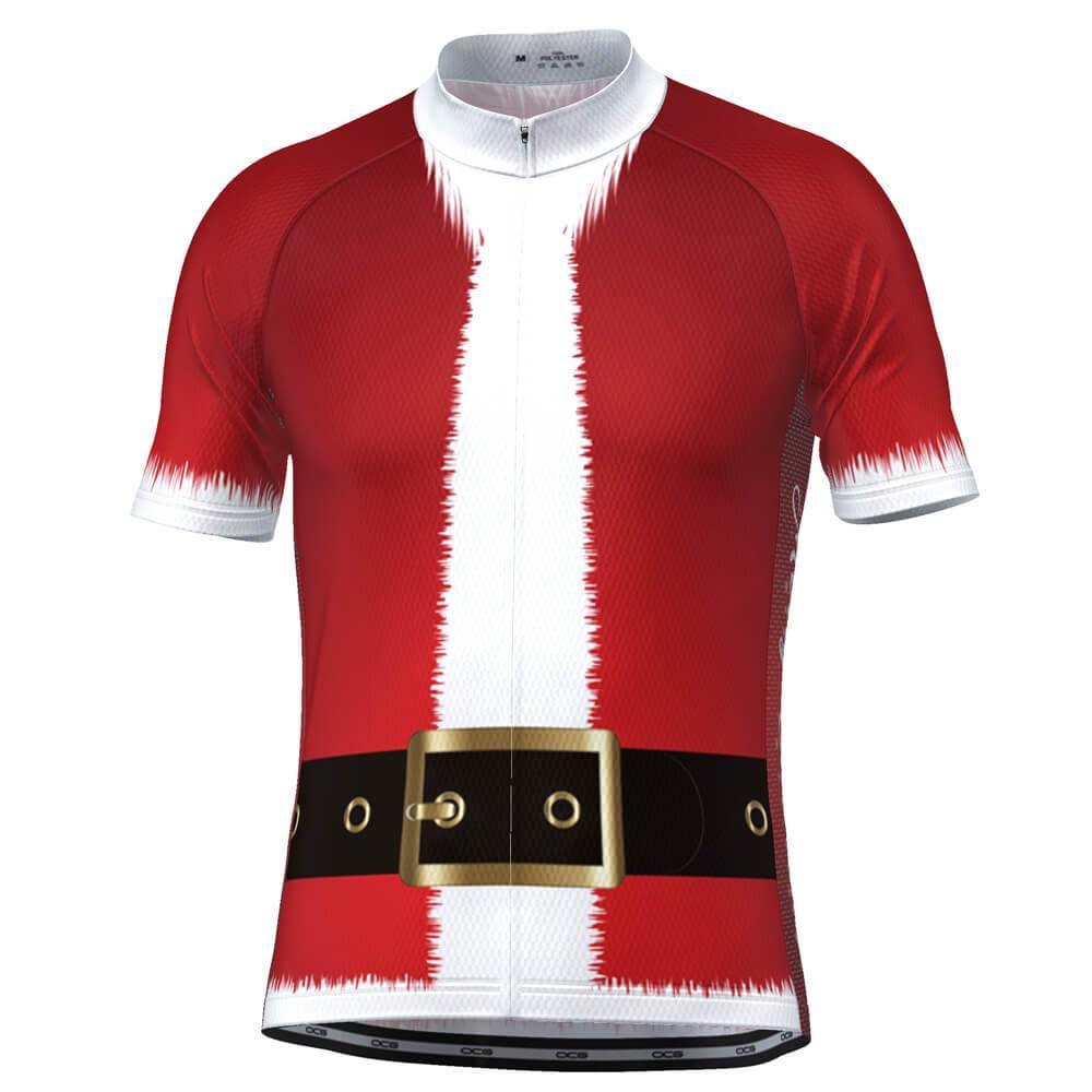 Men's Christmas Santa Fun to Ride Short Sleeve Cycling Jersey-OCG Originals-Online Cycling Gear Australia