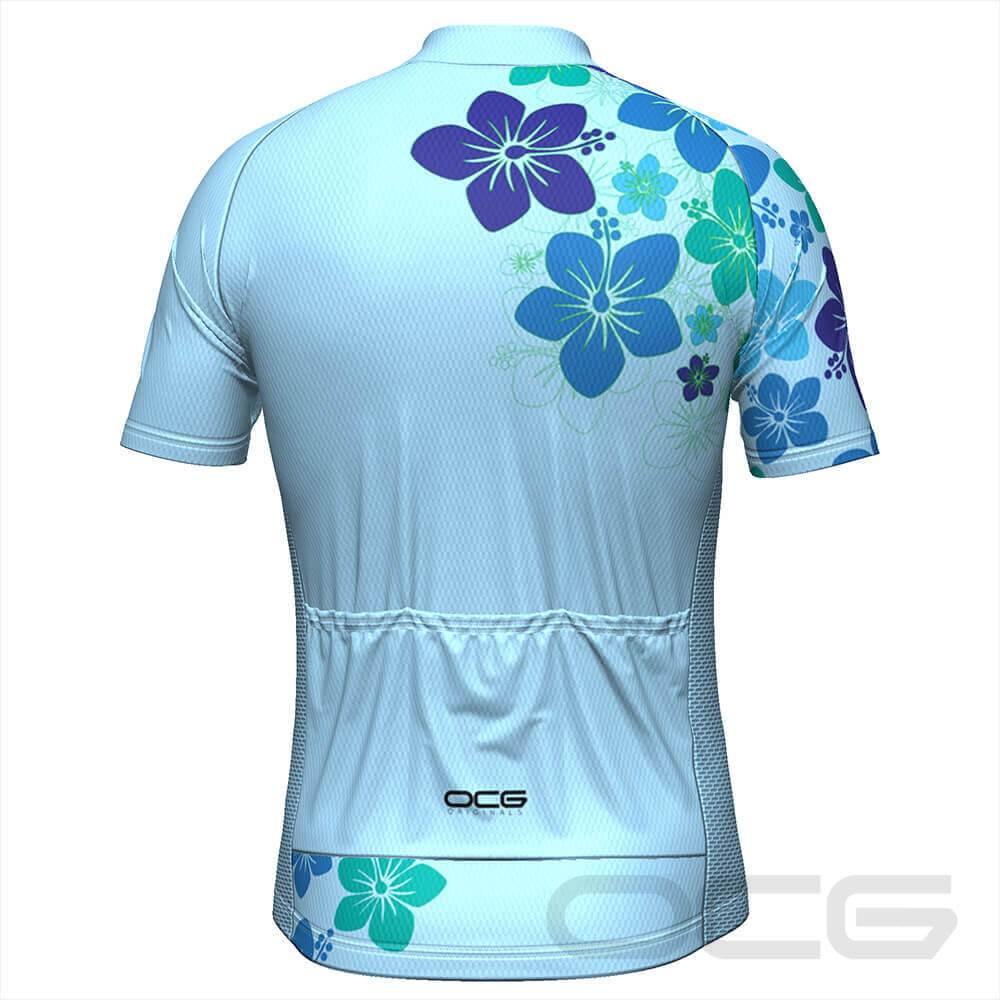 Men's Hawaiian Floral Short Sleeve Cycling Jersey-OCG Originals-Online Cycling Gear Australia