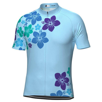 Men's Hawaiian Floral Short Sleeve Cycling Jersey-OCG Originals-Online Cycling Gear Australia