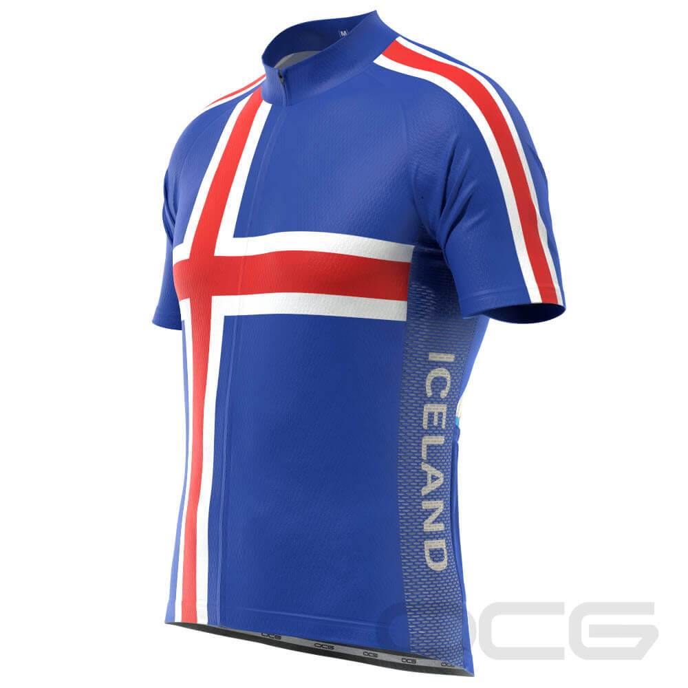Men's Iceland Flag Viking Short Sleeve Cycling Jersey-OCG Originals-Online Cycling Gear Australia