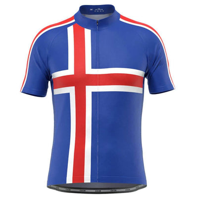 Men's Iceland Flag Viking Short Sleeve Cycling Jersey-OCG Originals-Online Cycling Gear Australia