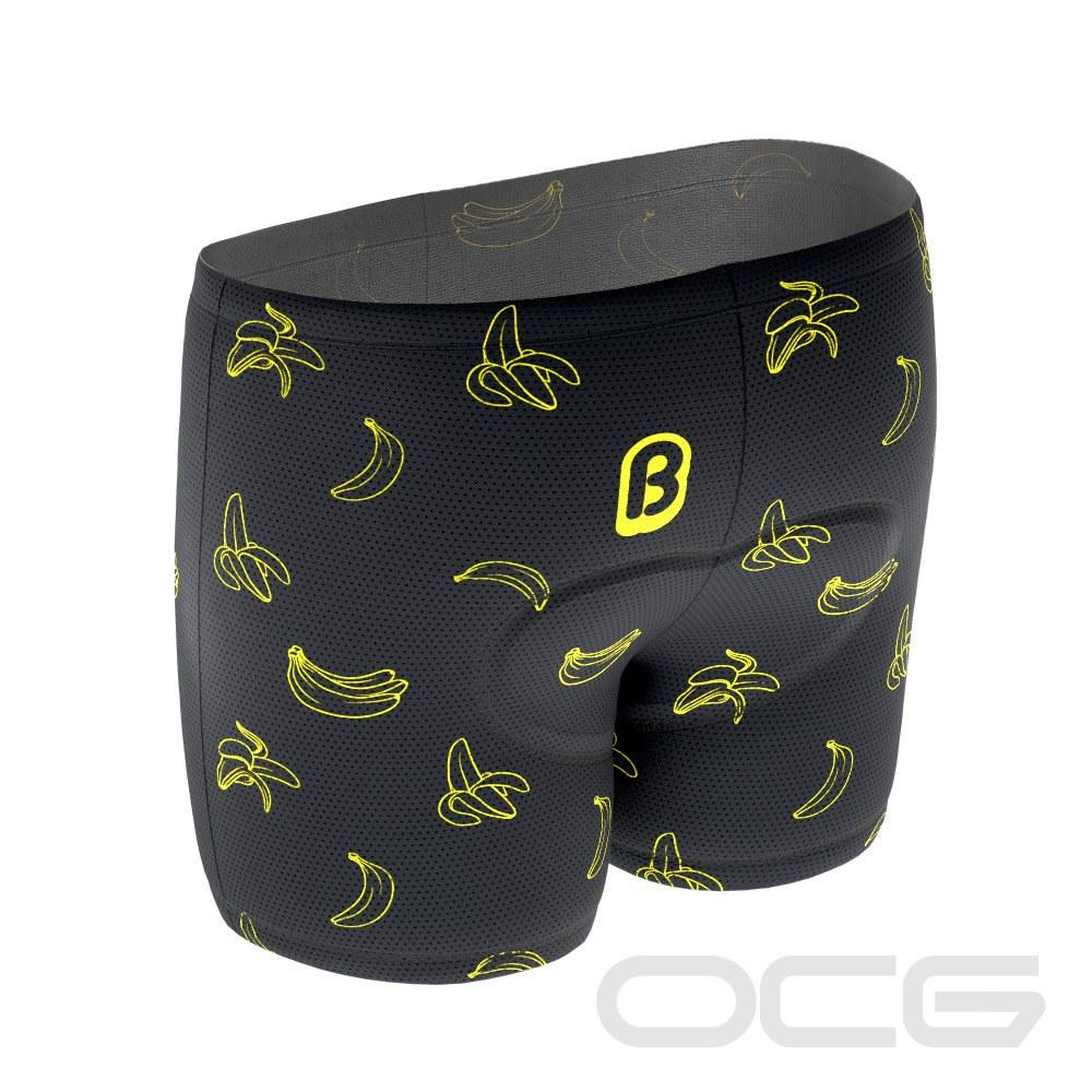 Men's Must Be Bananas Gel Padded Cycling Underwear-PadMyBum-Online Cycling Gear Australia