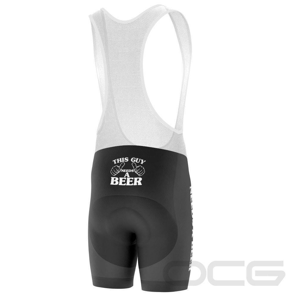 Men's Needs a Beer Pro-Band Cycling Bib-Online Cycling Gear Australia-Online Cycling Gear Australia