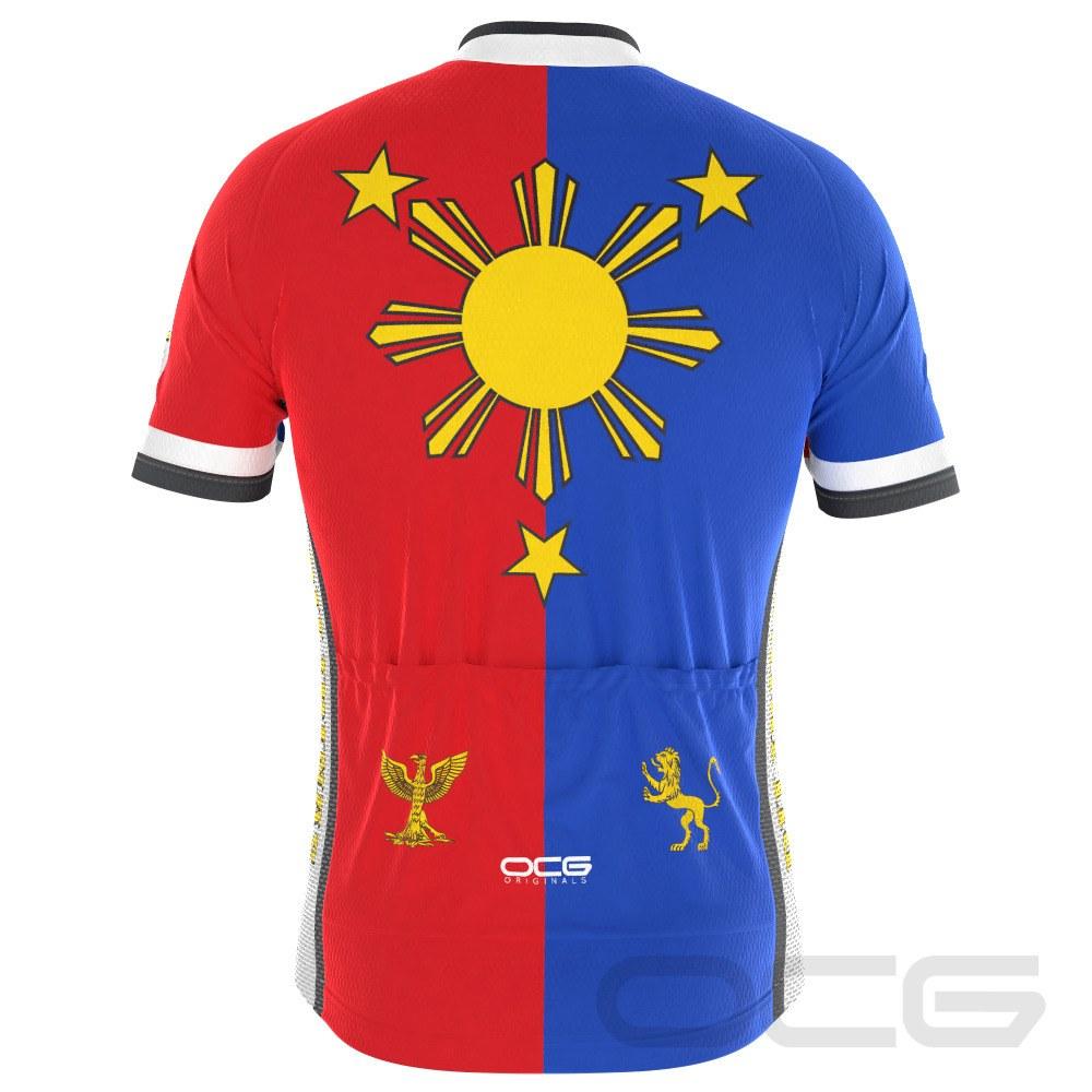 Men's Pilipinas Philippines Short Sleeve Cycling Jersey-Online Cycling Gear Australia-Online Cycling Gear Australia