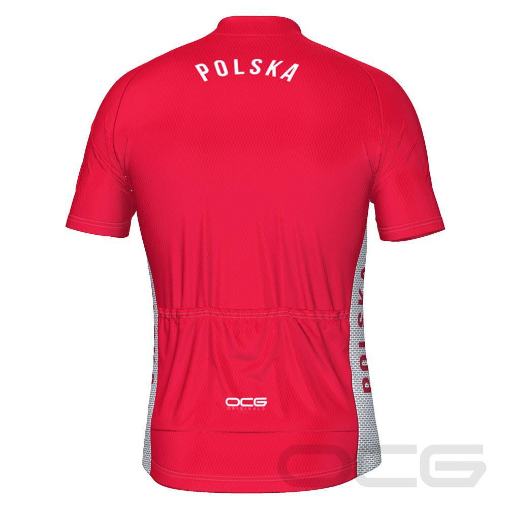 Men's Poland Polska National Flag Cycling Jersey-OCG Originals-Online Cycling Gear Australia