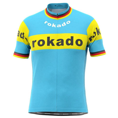 Men's Retro 1973 Team Rokado German Cycling Jersey-Online Cycling Gear Australia-Online Cycling Gear Australia