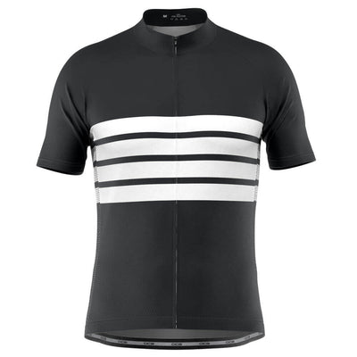 Men's Retro Four Stripe Men's Black Cycling Jersey-Online Cycling Gear Australia-Online Cycling Gear Australia