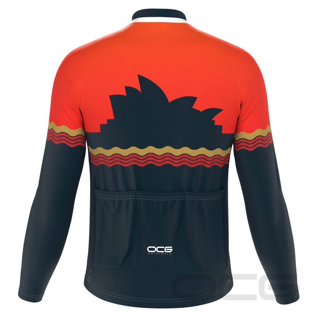 Men's Road to Australia Long Sleeve Cycling Jersey-OCG Originals-Online Cycling Gear Australia