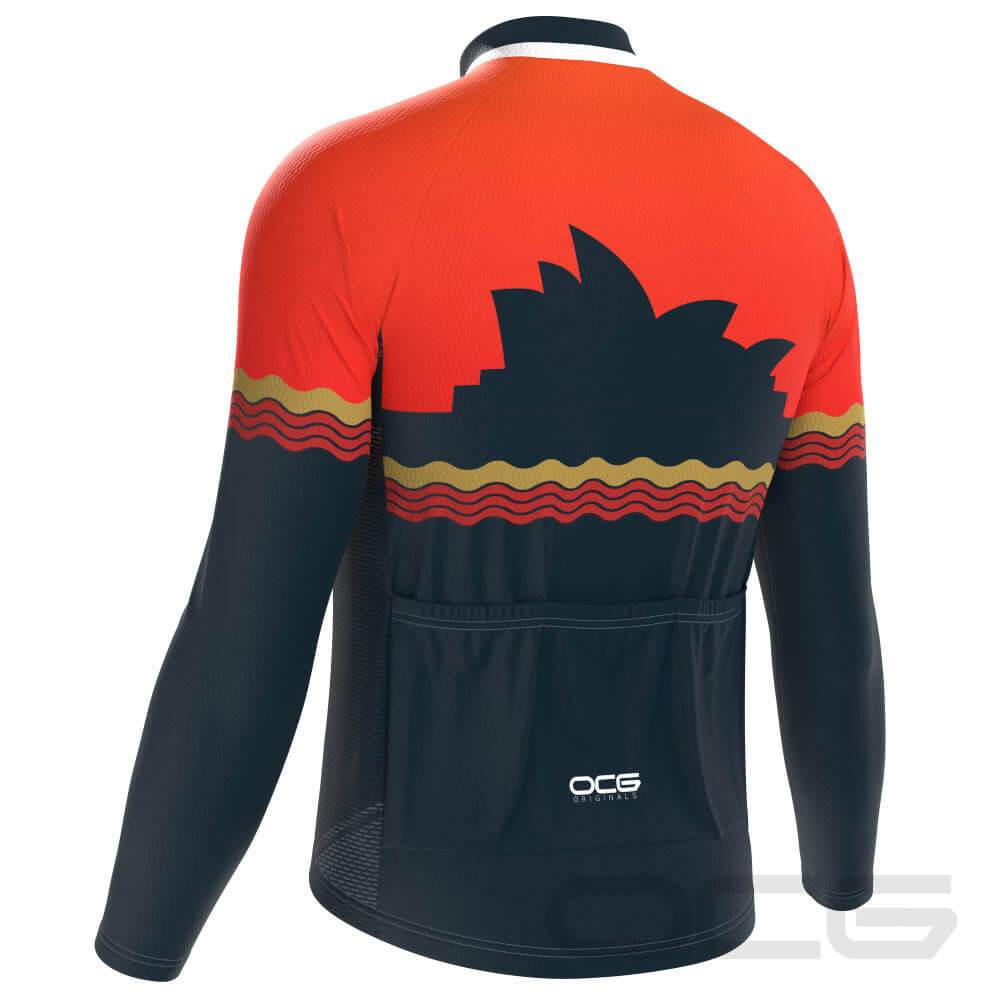 Men's Road to Australia Long Sleeve Cycling Jersey-OCG Originals-Online Cycling Gear Australia