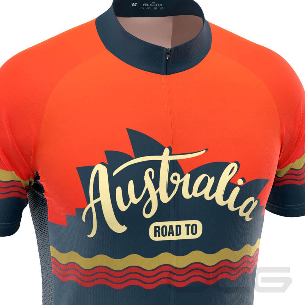 Men's Road to Australia Short Sleeve Cycling Jersey-OCG Originals-Online Cycling Gear Australia