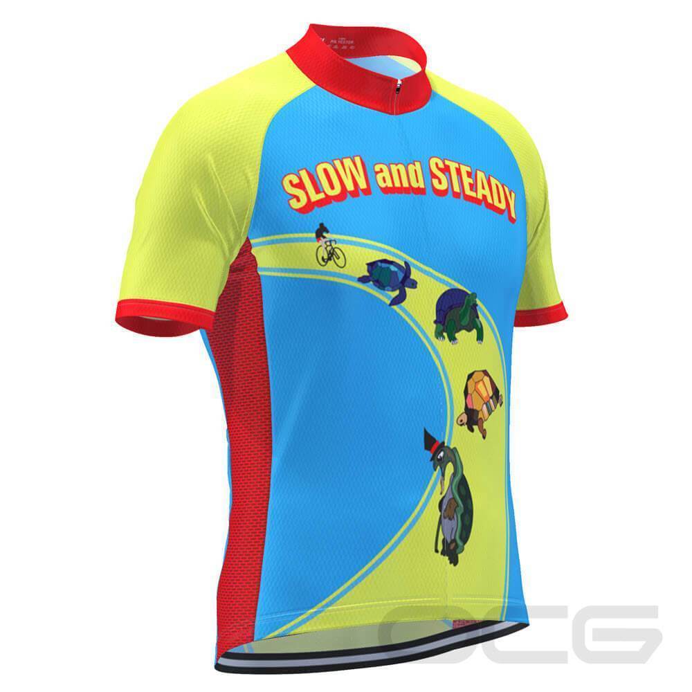 Men's Slow and Steady Wins The Race Cycling Jersey-Online Cycling Gear Australia-Online Cycling Gear Australia
