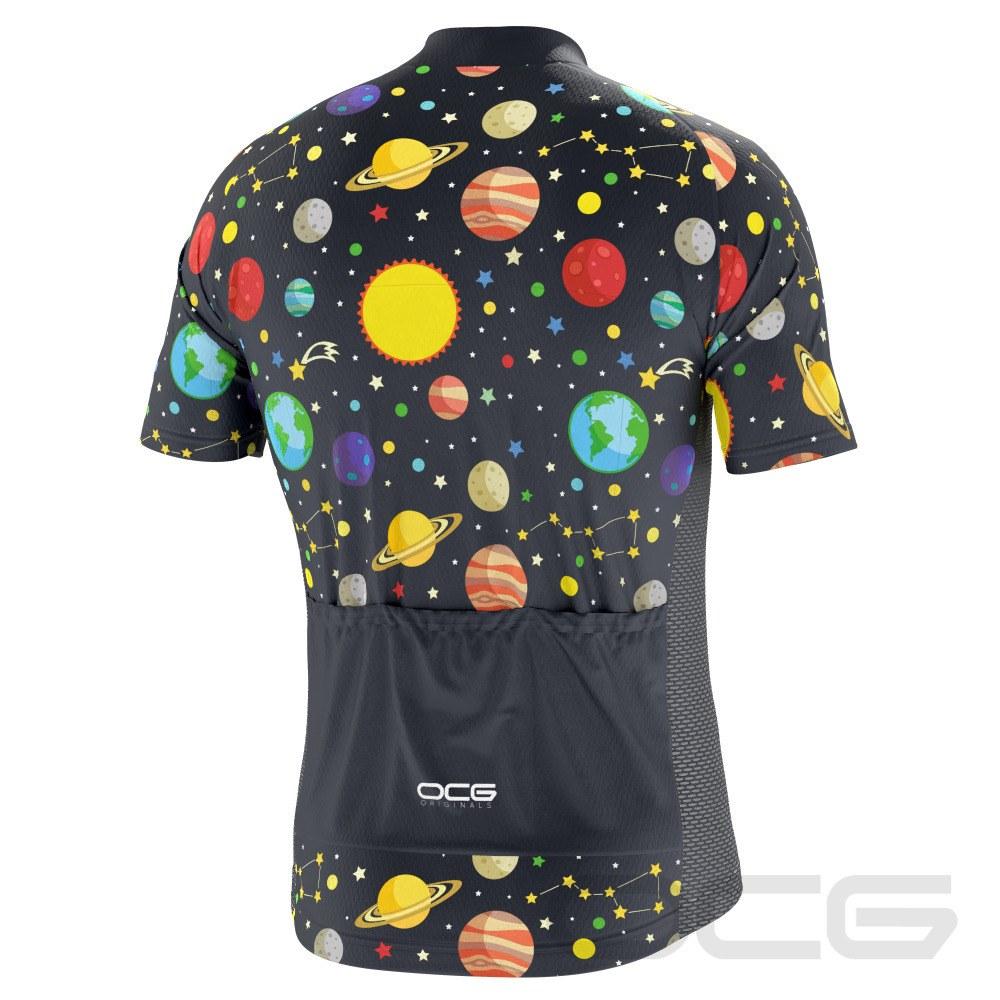 Men's Solar System Planets Short Sleeve Cycling Jersey-OCG Originals-Online Cycling Gear Australia