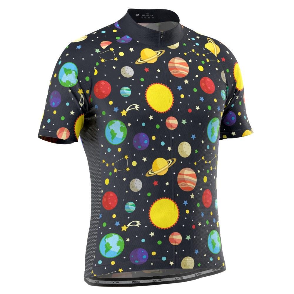 Men's Solar System Planets Short Sleeve Cycling Jersey-OCG Originals-Online Cycling Gear Australia