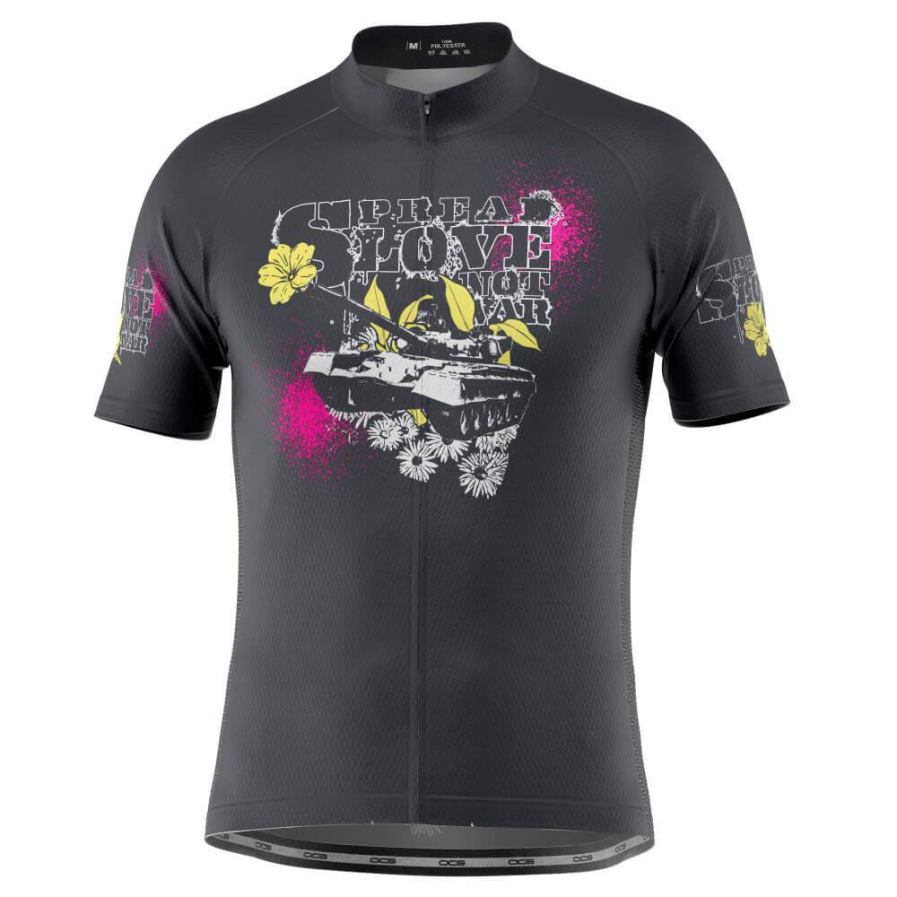 Men's Spread Love Not War Short Sleeve Cycling Jersey-OCG Originals-Online Cycling Gear Australia