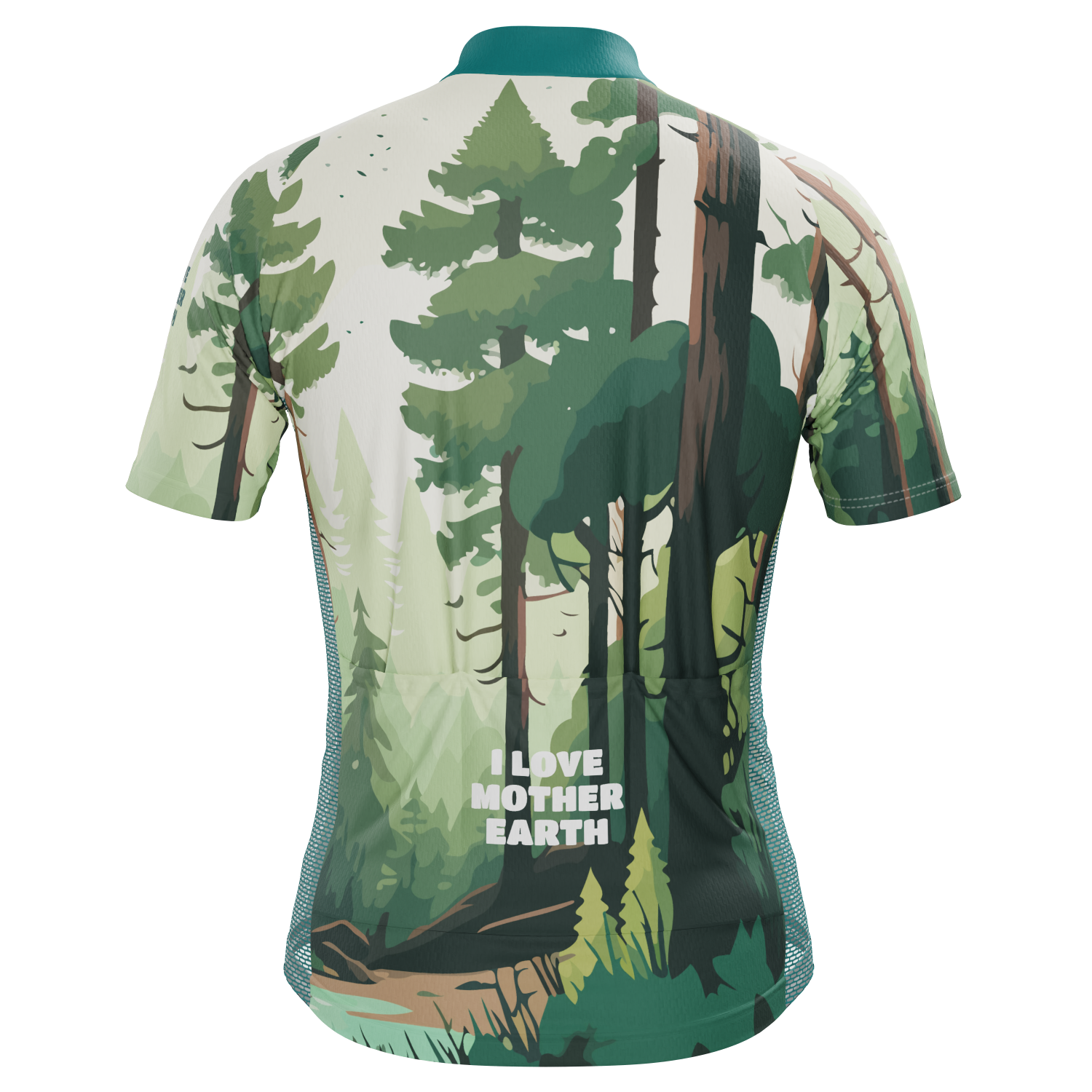 Men's I Love Mother Earth Short Sleeve Cycling Jersey