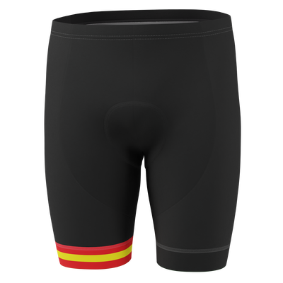 Men's Spanish Espana Black Gel Padded Cycling Shorts