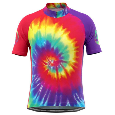 Men's Tie Dye Short Sleeve Cycling Jersey-OCG Originals-Online Cycling Gear Australia