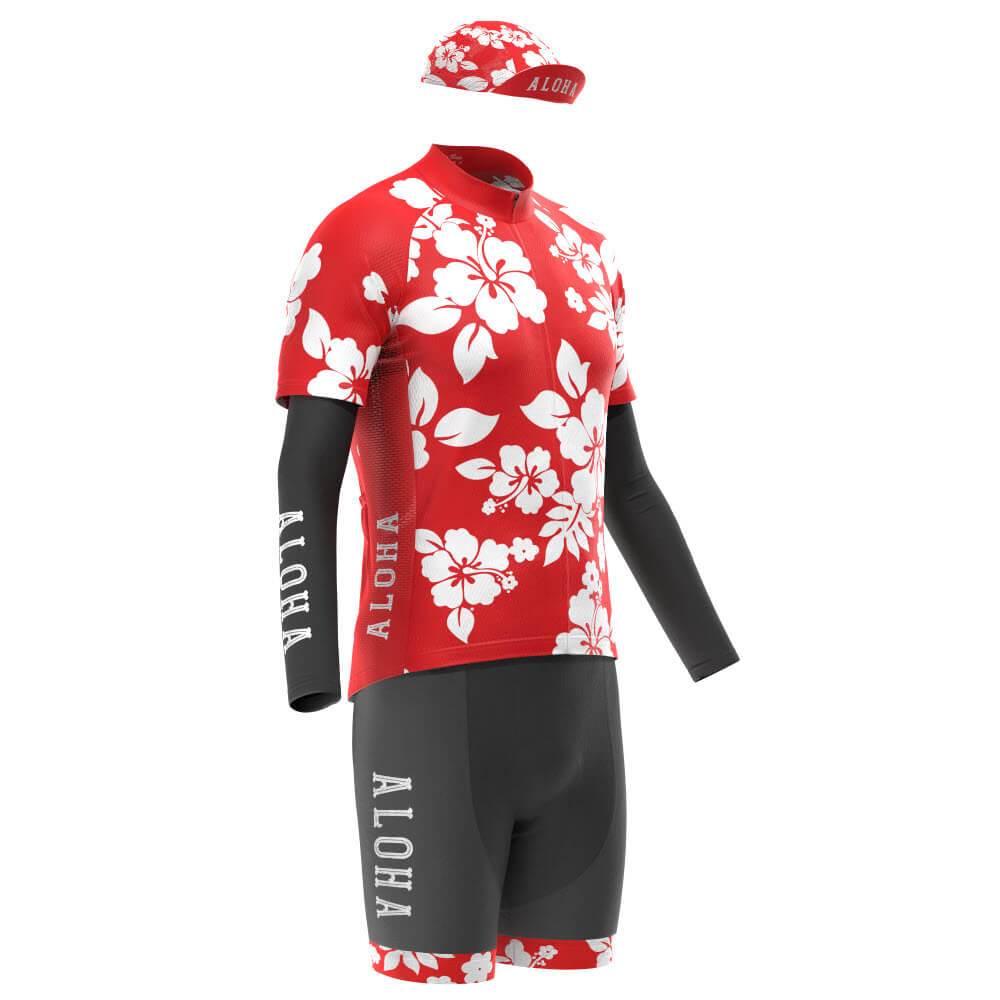Men's Hawaiian Aloha Floral 4 Piece Cycling Kit | OCG Australia ...