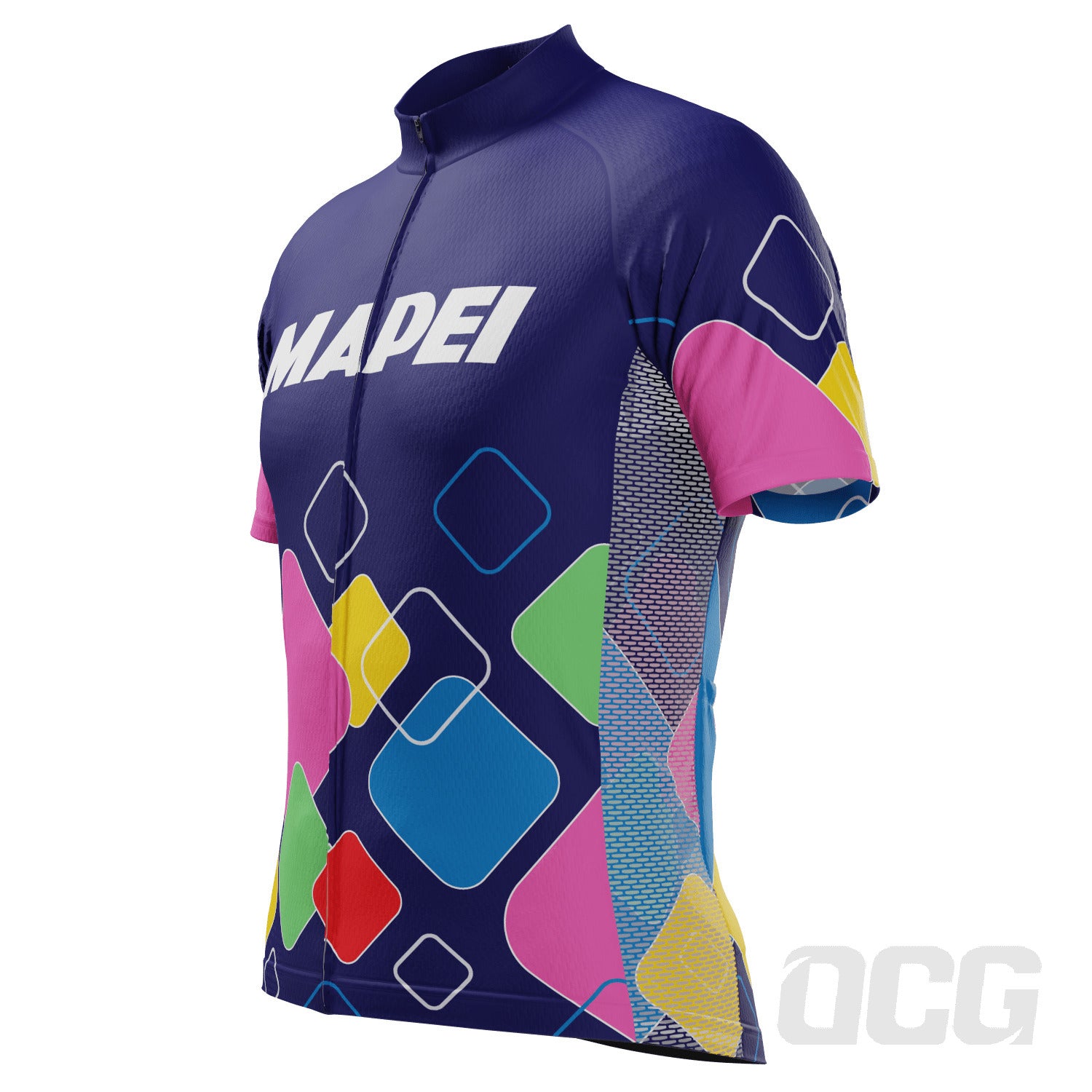 Athletic Modern Mapei Short Sleeve Cycling Jersey