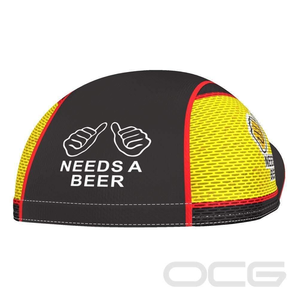 Needs a Beer Quick-Dry Cycling Cap-OCG Originals-Online Cycling Gear Australia