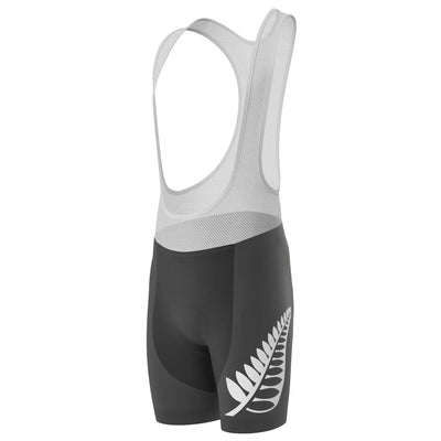 Men's New Zealand Silver Fern National Flag Gel Padded Cycling Bib