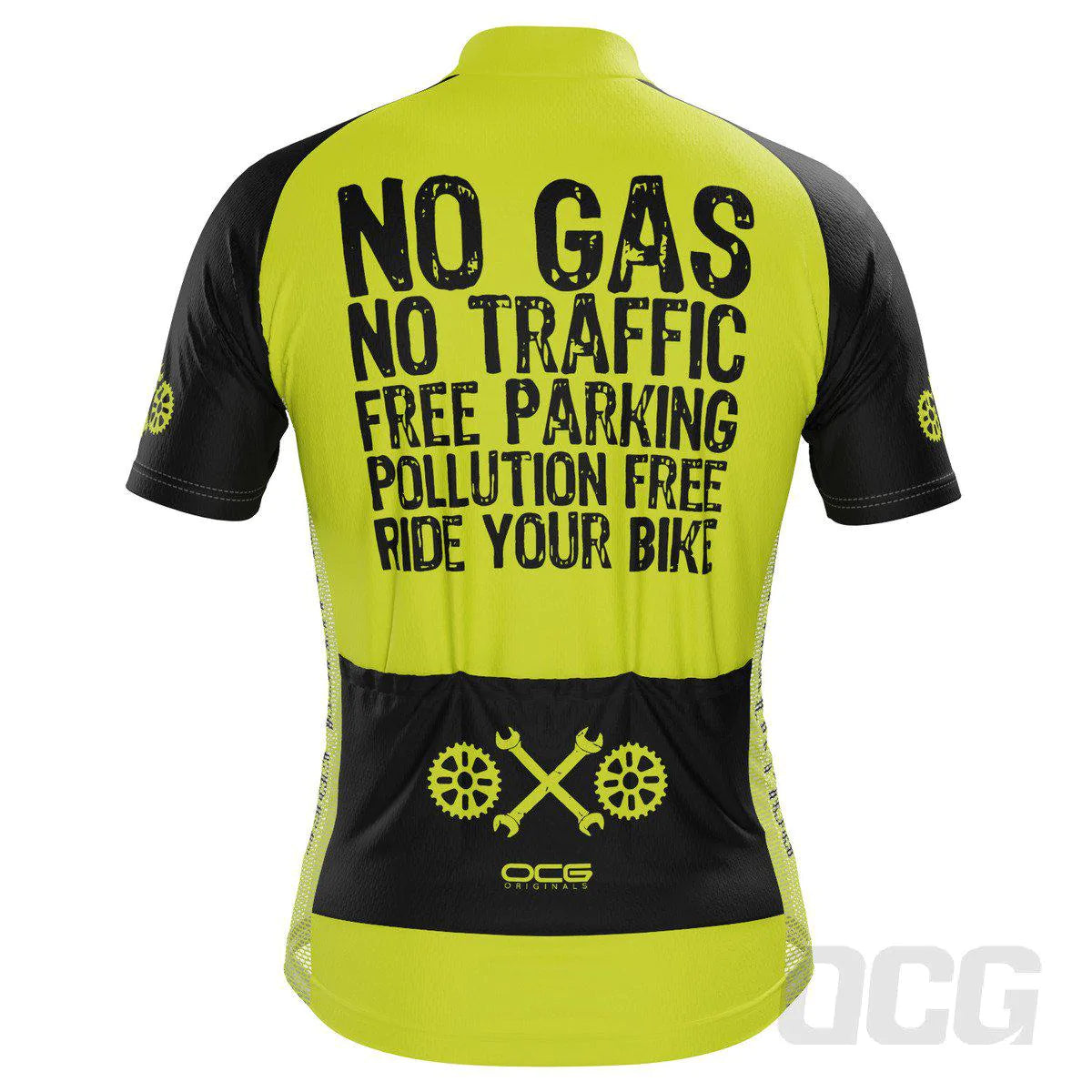 Men's No Gas Pollution Free Short Sleeve Cycling Jersey