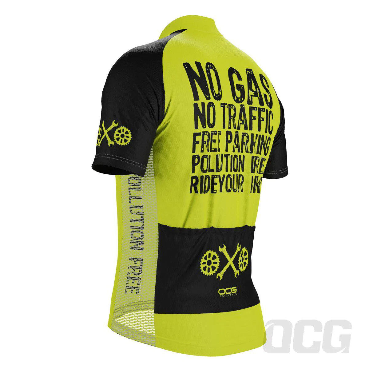 Men's No Gas Pollution Free Short Sleeve Cycling Jersey