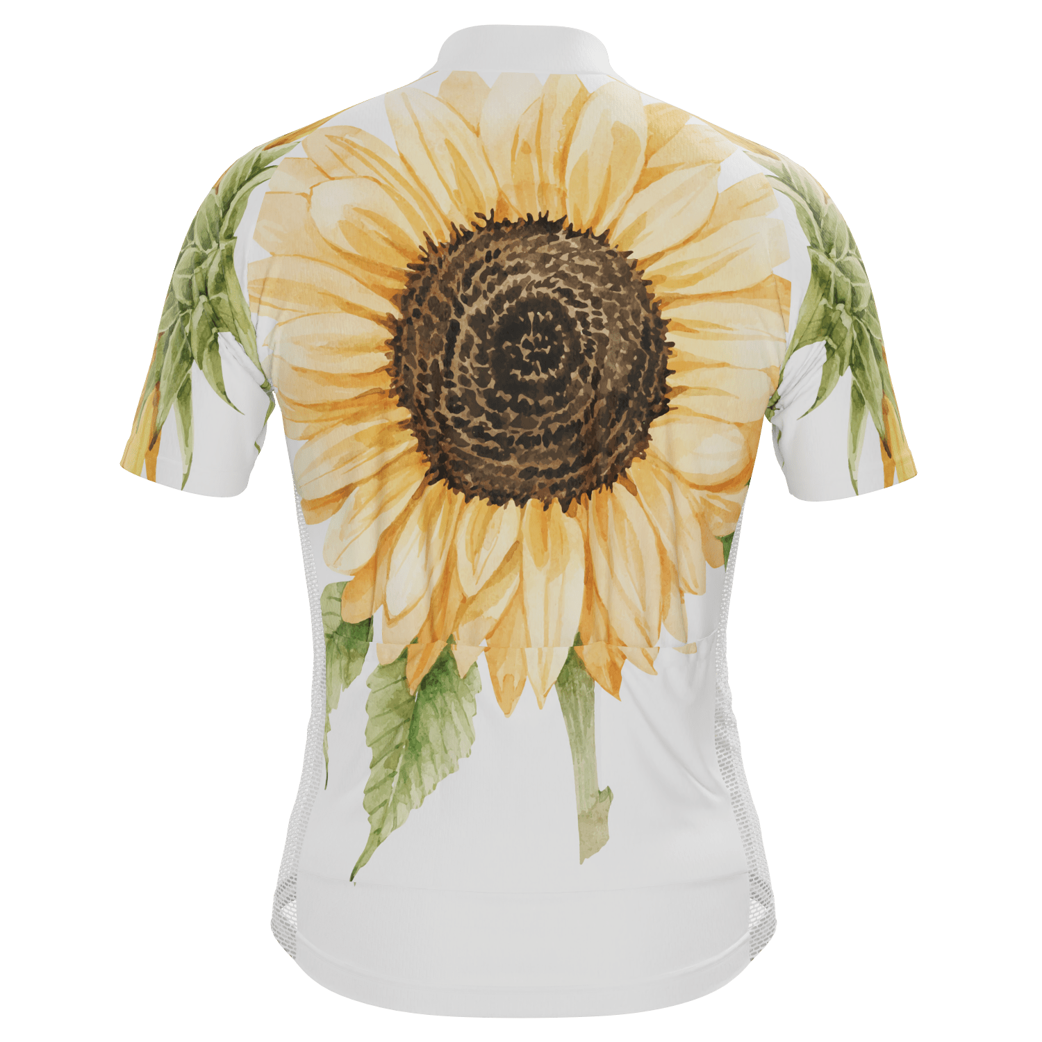 Men's Illustrated Sunflower Short Sleeve Cycling Jersey