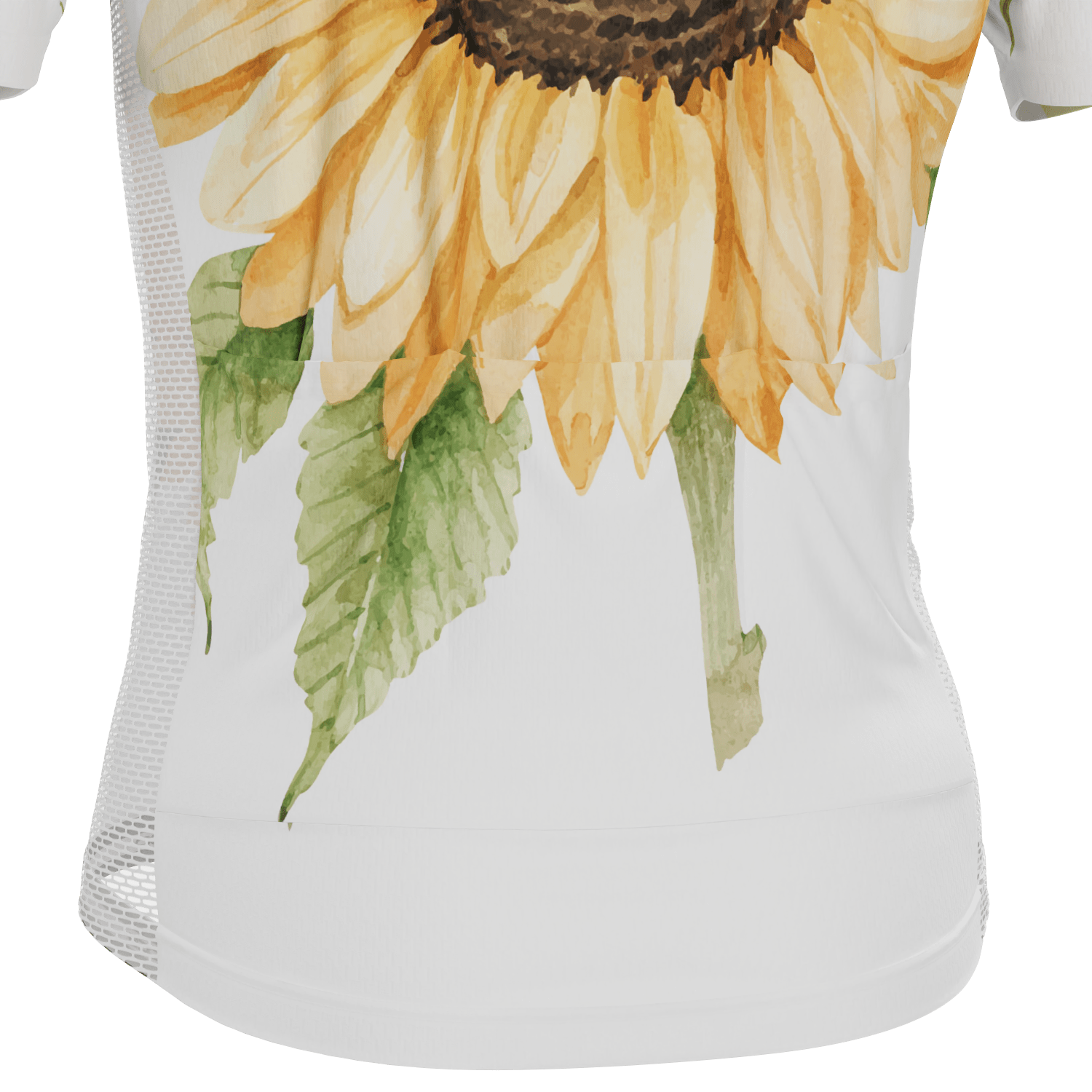 Men's Illustrated Sunflower Short Sleeve Cycling Jersey