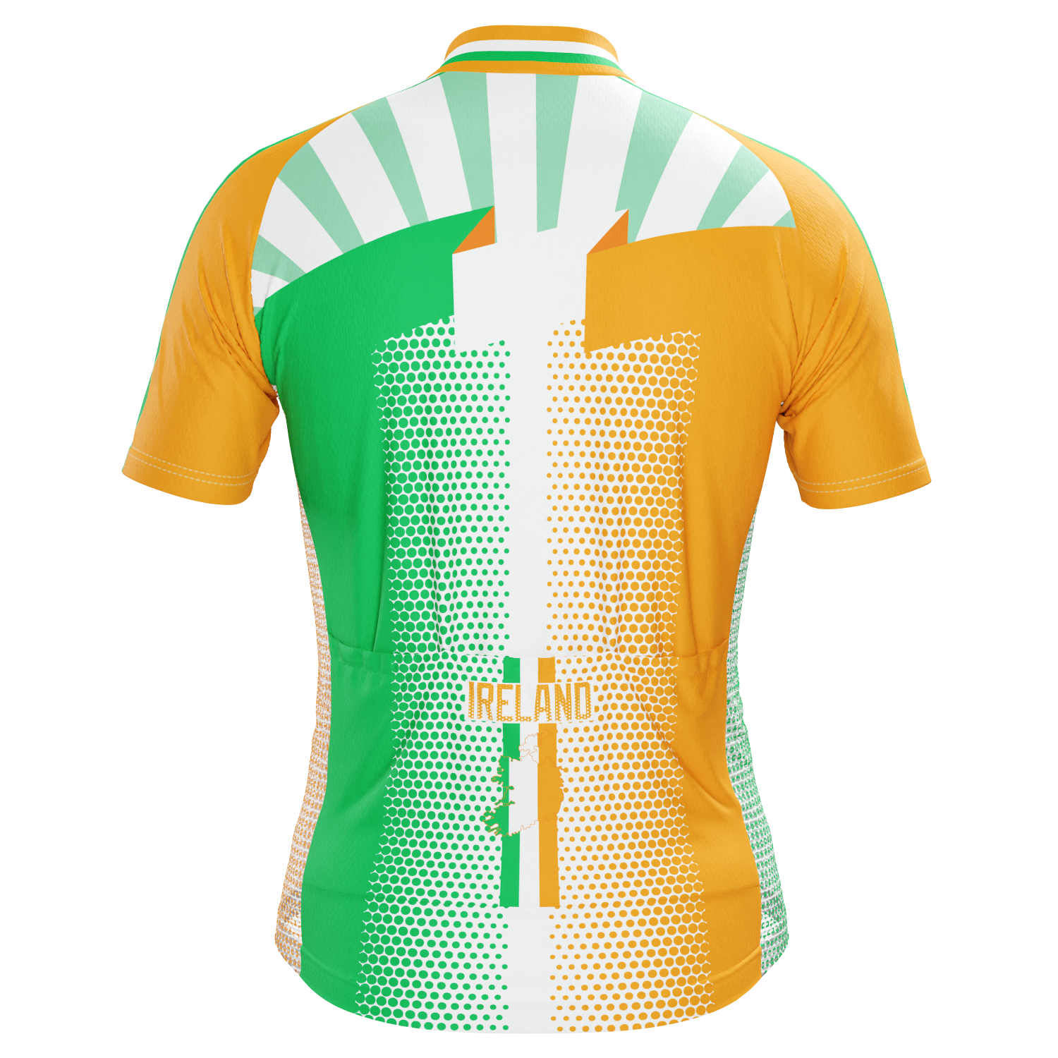 Men's World Countries Flags Ireland Short Sleeve Cycling Jersey