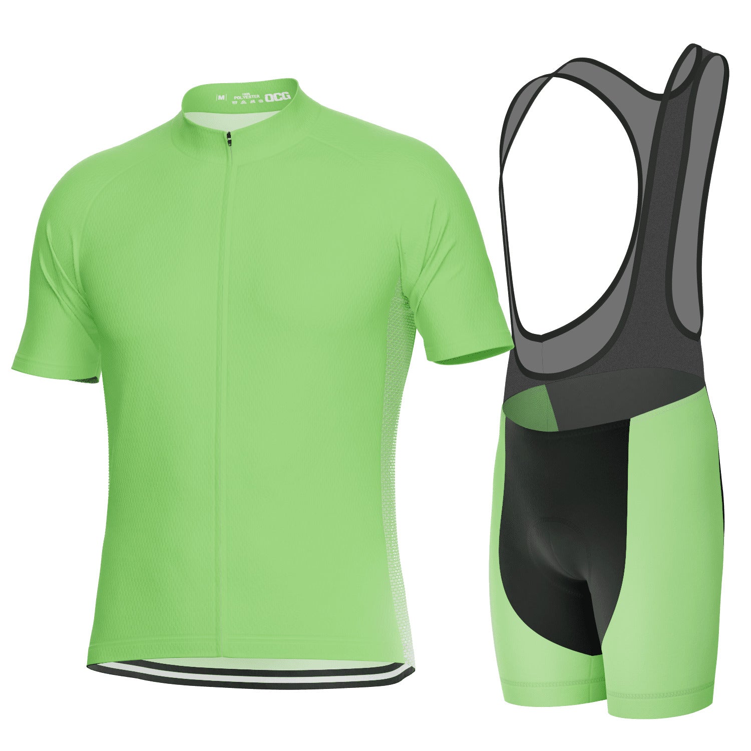 Men's OCG Plain Color Block Short Sleeve Cycling Kit