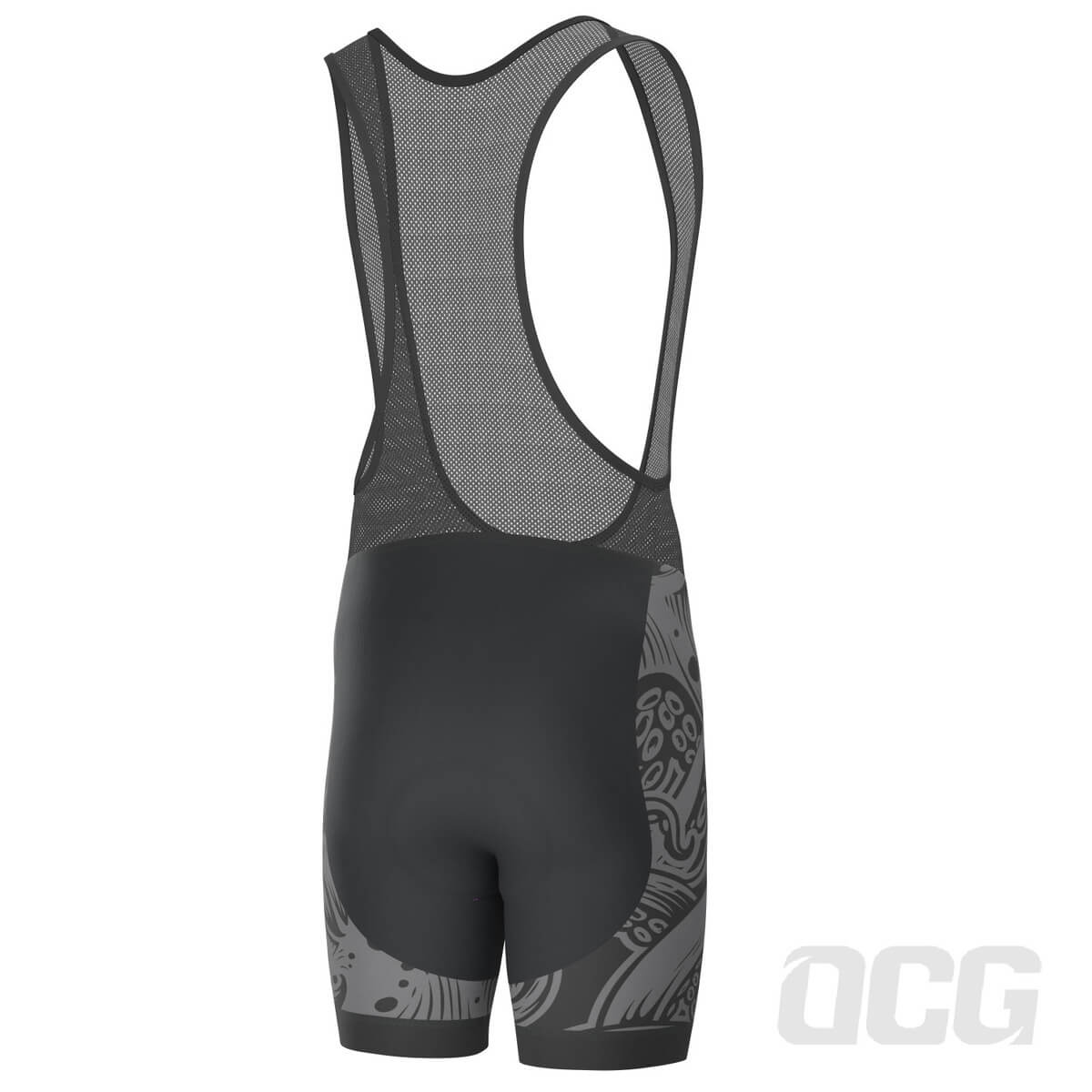 Men's The Black Octopus Gel Padded Cycling Bib