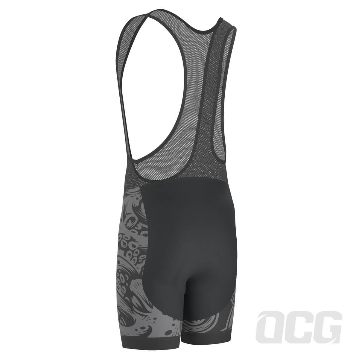 Men's The Black Octopus Gel Padded Cycling Bib