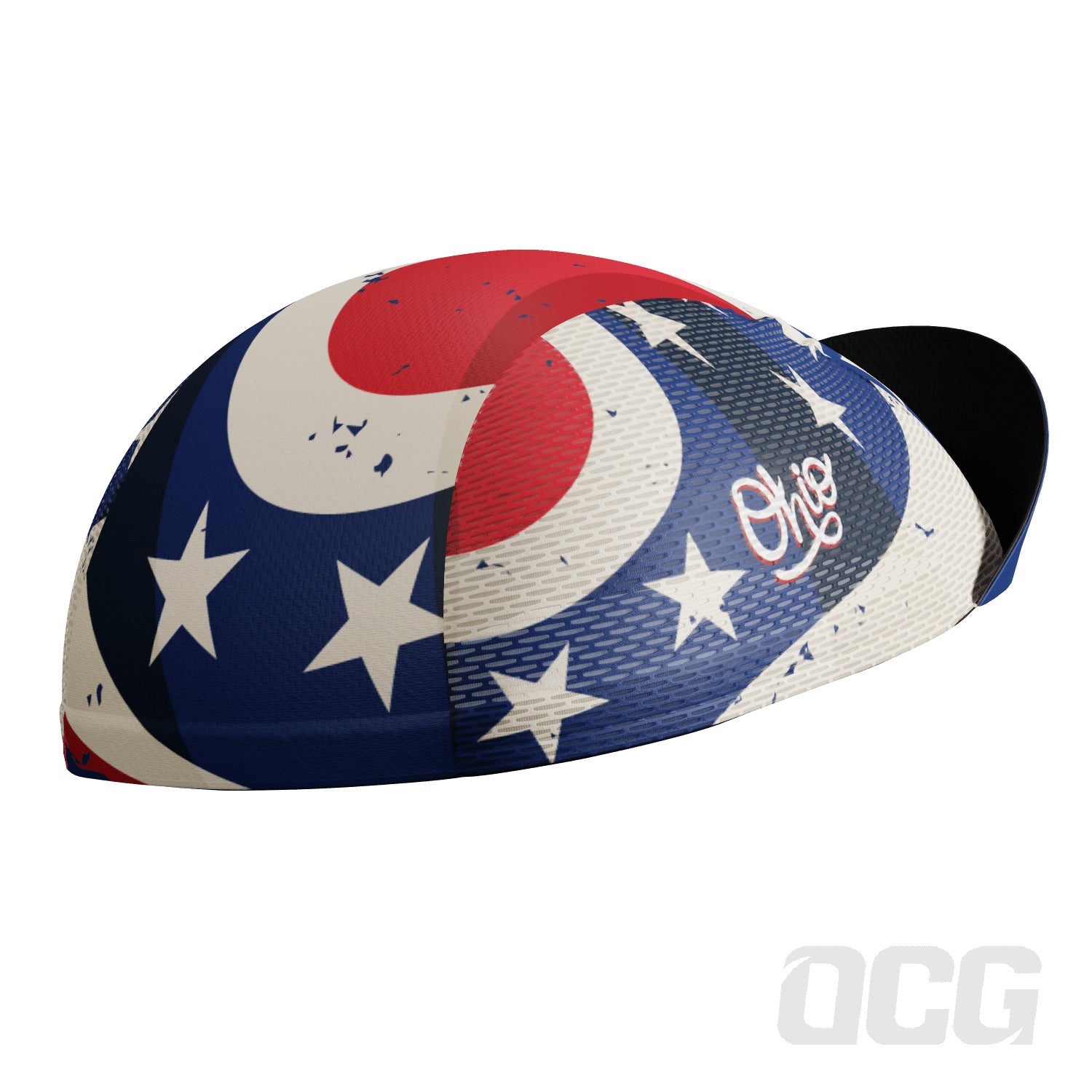 Men's Ohio Flag USA State Quick Dry Cycling Cap