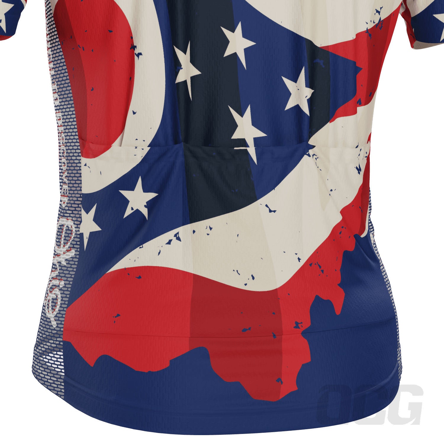 Men's Ohio Flag USA State Short Sleeve Cycling Jersey