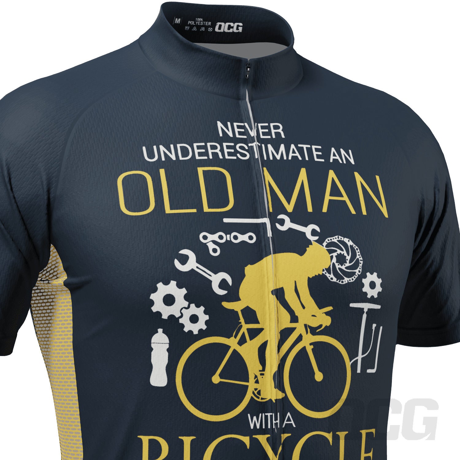 Men's Old Man Bicycle Short Sleeve Cycling Jersey