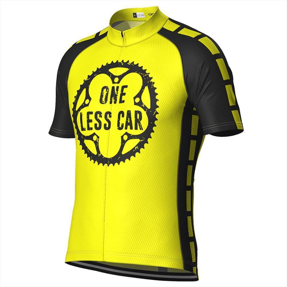 One Less Car High Viz Safety Cycling Jersey-OCG Originals-Online Cycling Gear Australia