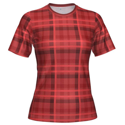 ORG Plaid Tartan Women's Technical Running Shirt-Online Running Gear-Online Cycling Gear Australia