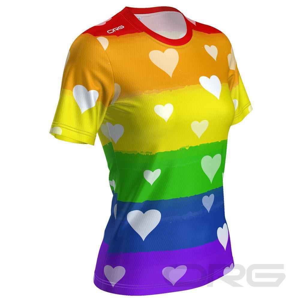 ORG Rainbow Love Women's Technical Running Shirt-Online Running Gear-Online Cycling Gear Australia