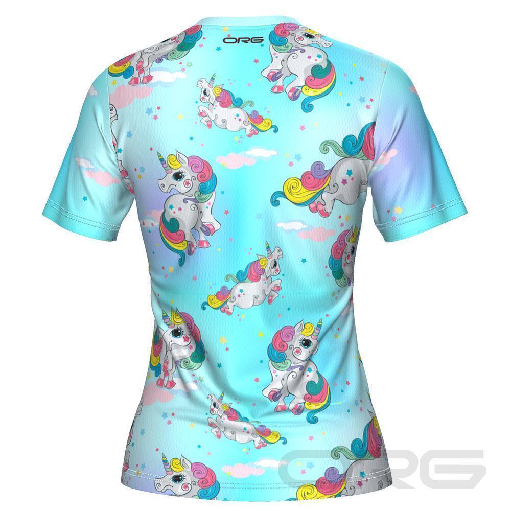 ORG Rainbow Unicorns Women's Technical Running Shirt-Online Running Gear-Online Cycling Gear Australia